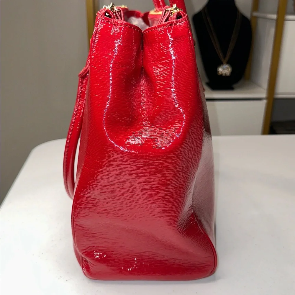Kate Spade Patent Leather Red Shoulder Bag